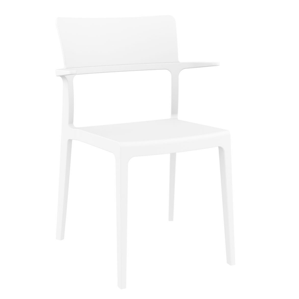 ST PLUS Fehér design Műanyag kültéri szék