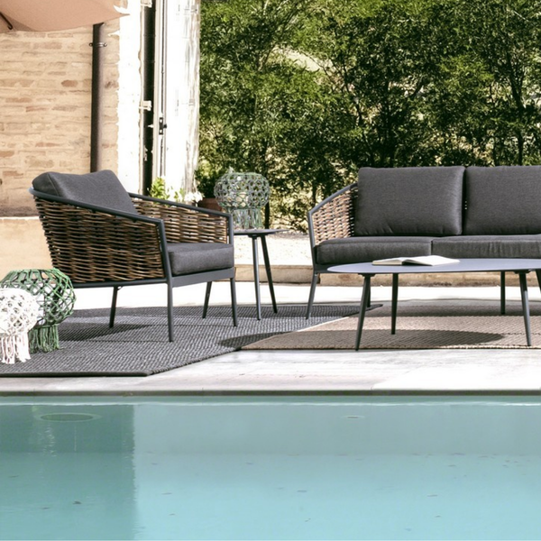 BT MIRABELL Szürke modern Kültéri lounge szett