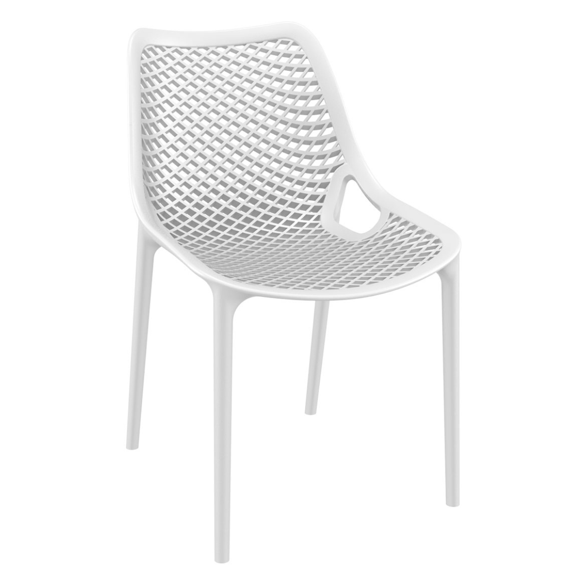 AT AIR Fehér design Műanyag kültéri szék