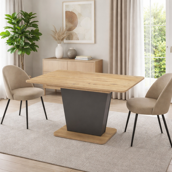 ET LIA Szürke design Beltéri komplett asztal