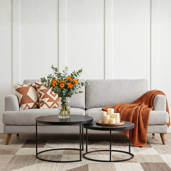 DL FELICIO  Fekete industrial Dohányzóasztal