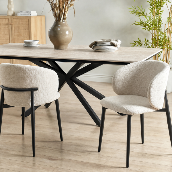 DL POLAR P PEARL Fehér design Kárpitos beltéri szék