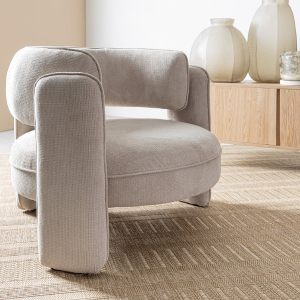 BT AMARA Bézs design Kárpitos beltéri fotel