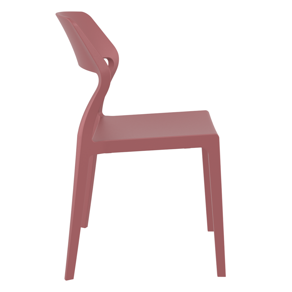 ST SNOW Bordó design Műanyag kültéri szék