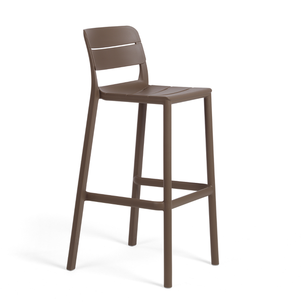 NARDI CASSIA STOOL  Barna design Műanyag kültéri bárszék