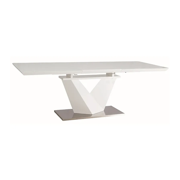SI LARA Fehér design Bővíthető étkezőasztal