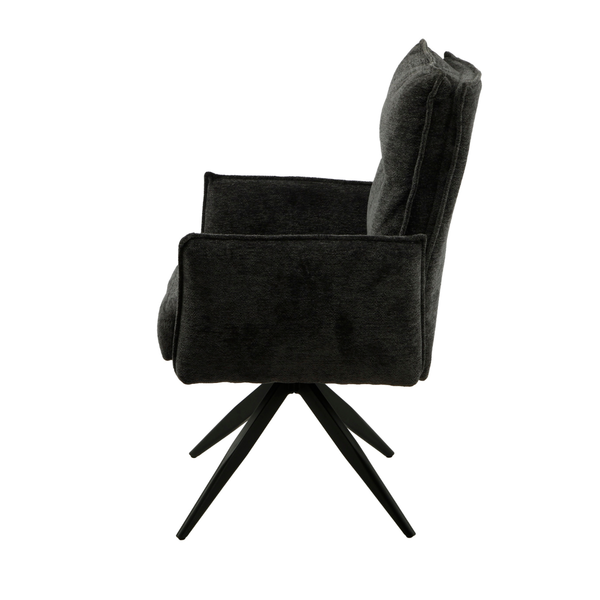 ET SAM Fekete design Kárpitos beltéri szék