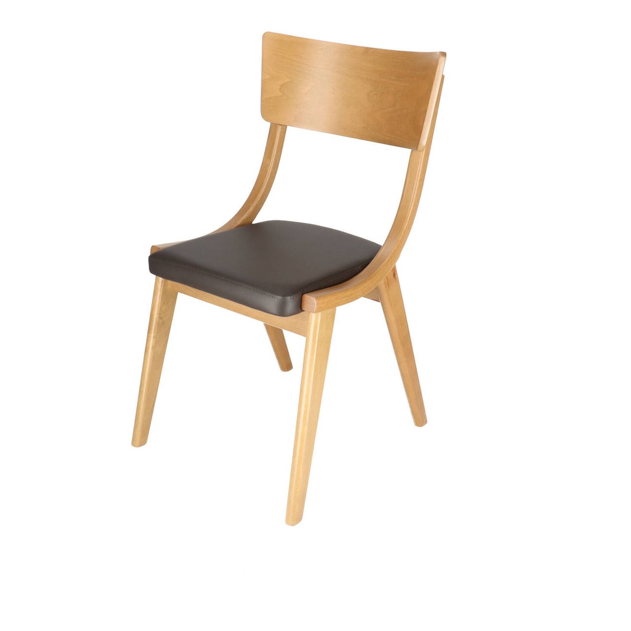 IC AURA OAK Brown design, elegant Wooden indoor chair