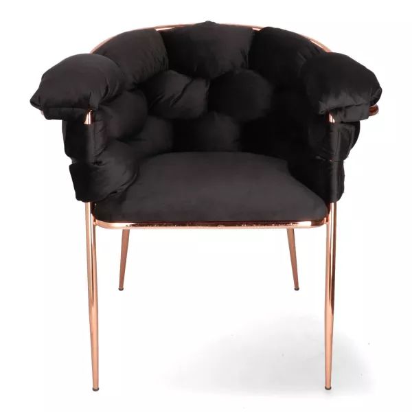 SNVIOLABLACK SN VIOLA utolsó 3db  Fekete, Arany design Kárpitos beltéri szék