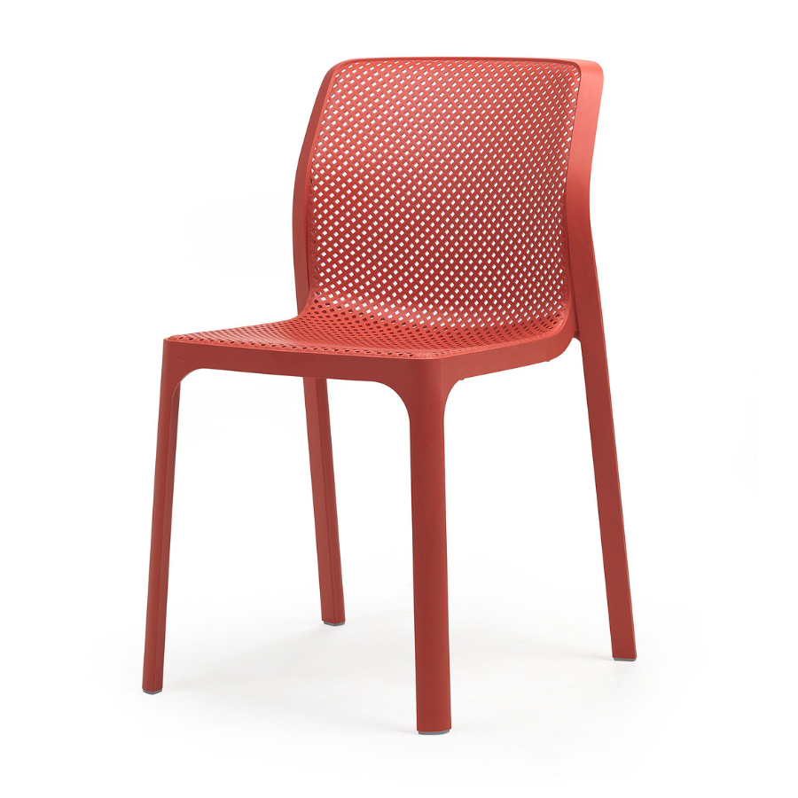 NARDI BIT Piros minimalista Műanyag kültéri szék