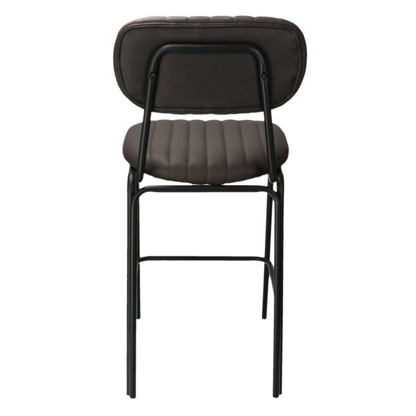 DL TEMPLE Fekete industrial Alacsony bárszék