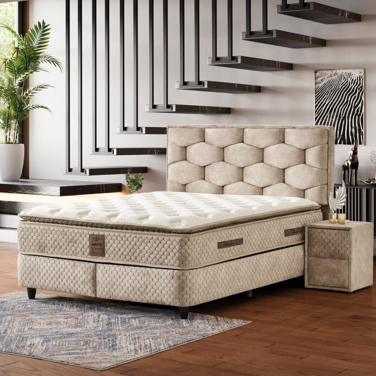 ET DAVE Bézs design Ágy