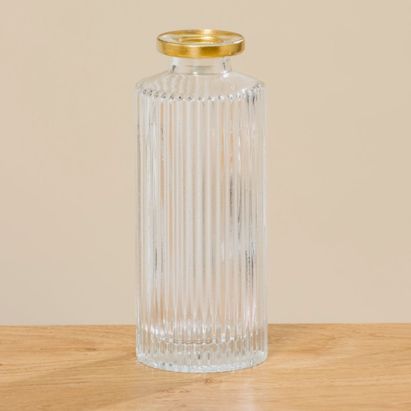 B AMORE CSÍKOZOTT utolsó 1db  Ezüst elegáns Asztali dekoráció