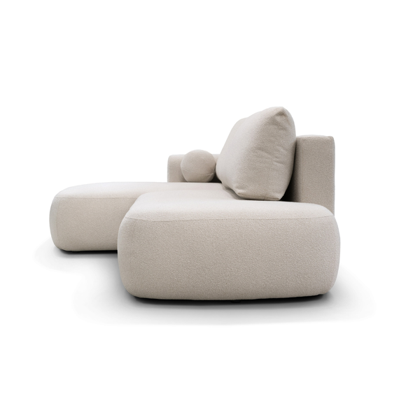 ET ANGIE Bézs design Sarokgarnitúra
