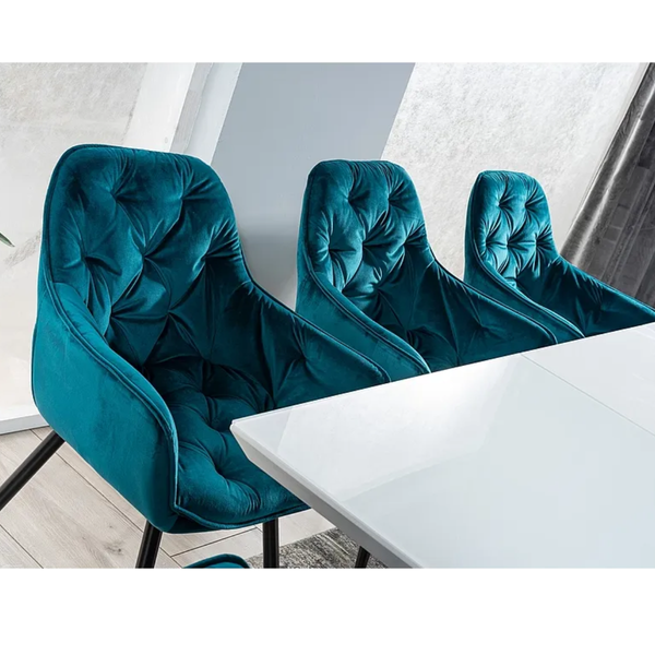 SI LARA Fehér design Bővíthető étkezőasztal