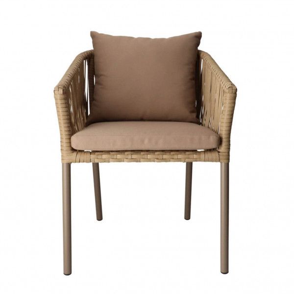 DL GOA Taupe elegáns Polirattan kültéri szék