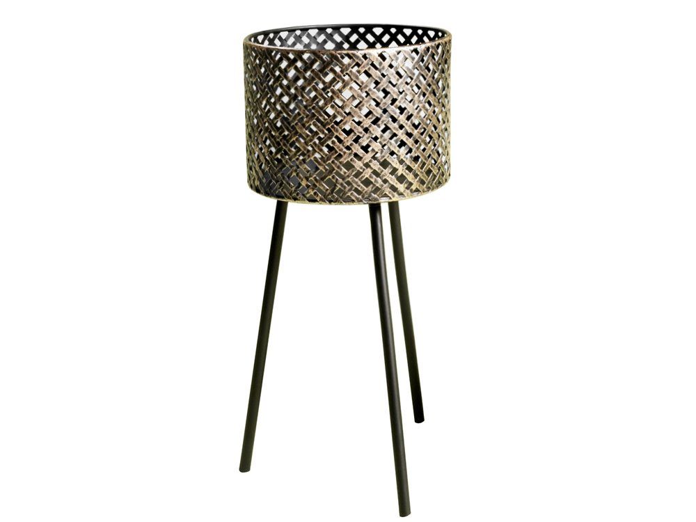 EO BRONZE FLOWER SPOT utolsó 1db  Fehér, Arany elegáns Virágtartó és kaspó