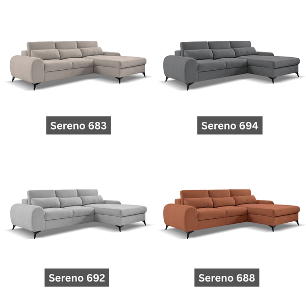 ET AVENSO Több színben design Sarokgarnitúra