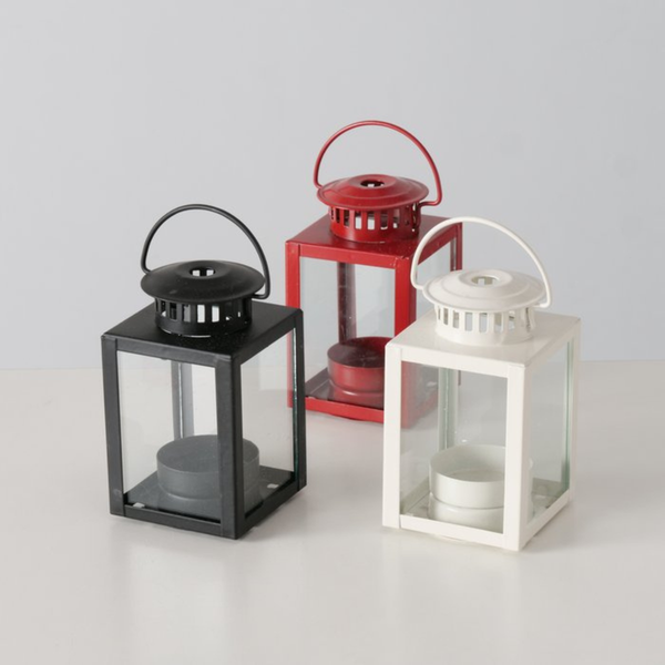 B KELLY LATERN Piros design Asztali dekoráció
