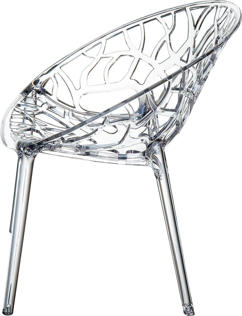 AT CRYSTAL ÁTLÁTSZÓ design Műanyag kültéri szék