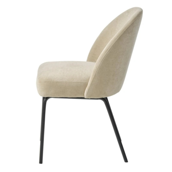 UQ PRESTON Bézs design, elegáns Kárpitos beltéri szék