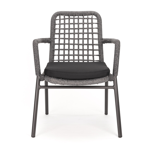 DL FONZO P Szürke design Polirattan kültéri szék