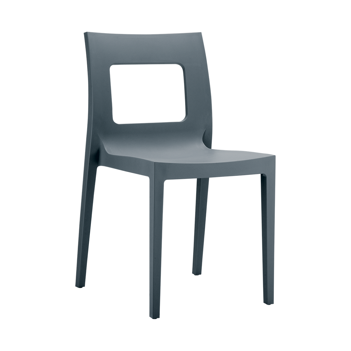 ST LUCCA Szürke design Műanyag kültéri szék