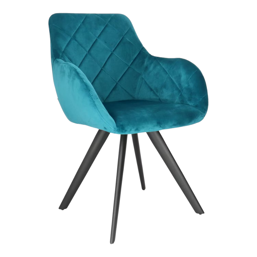 DL PICASSO Türkiz design, elegáns Kárpitos beltéri szék