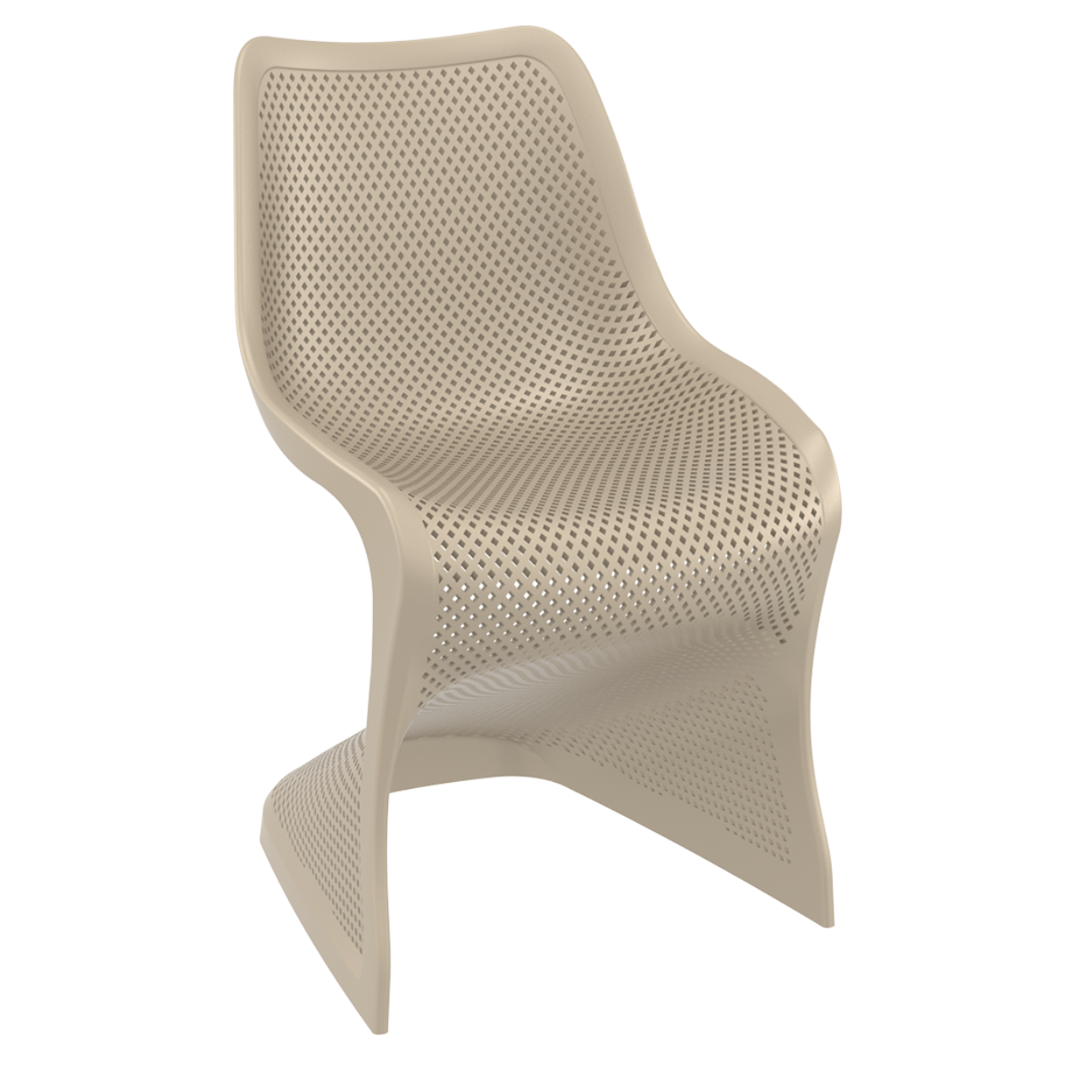 ST BLOOM Bézs design Műanyag kültéri szék