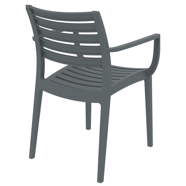 ST ARTEMIS Szürke design Műanyag kültéri szék