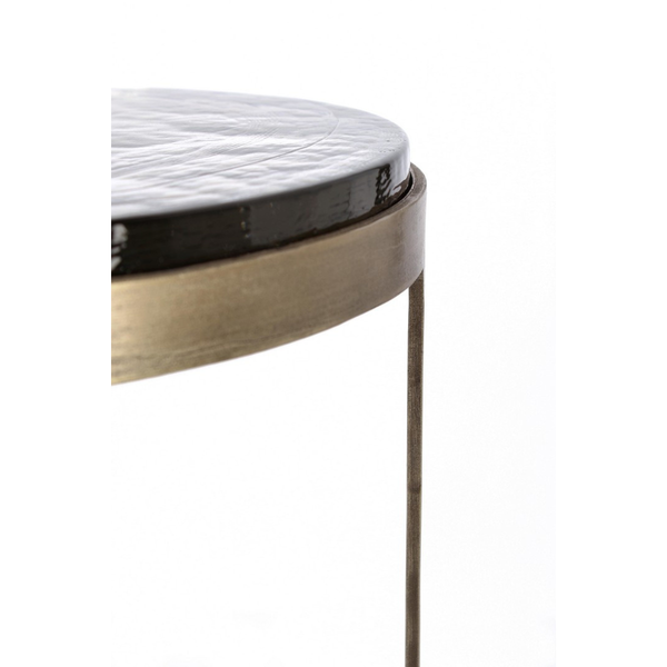 BT ZAMIRA 2 RÉSZES Ezüst vintage Dohányzóasztal