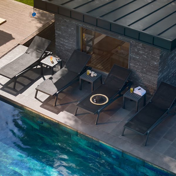 ST PACIFIC Fekete design Napágy