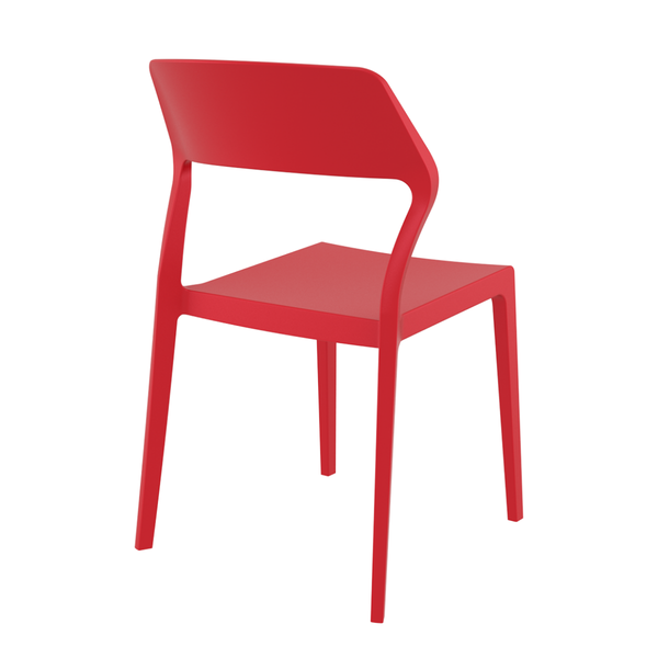 ST SNOW Piros design Műanyag kültéri szék