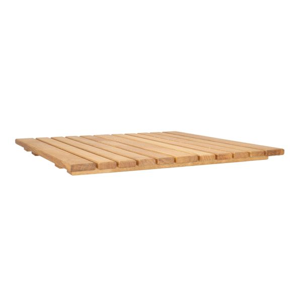 KCS OAK 70x70 Barna klasszikus Tömörfa kültéri asztallap