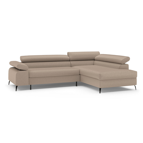 ET ORLIX Bézs design Sarokgarnitúra