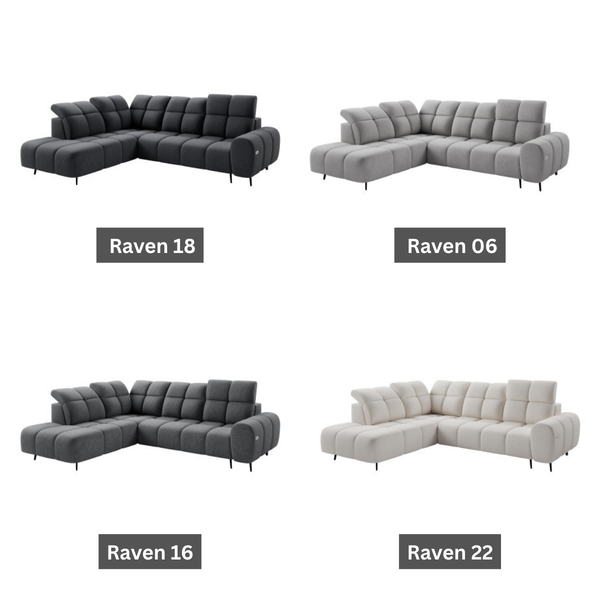 ET NORVEX Több színben design Sarokgarnitúra