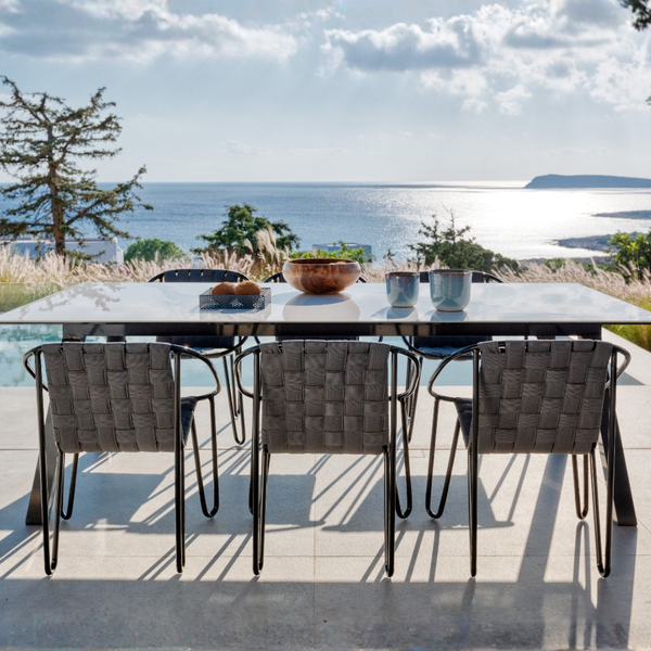 DL JARDINA Szürke modern Vízlepergető szövetű szék