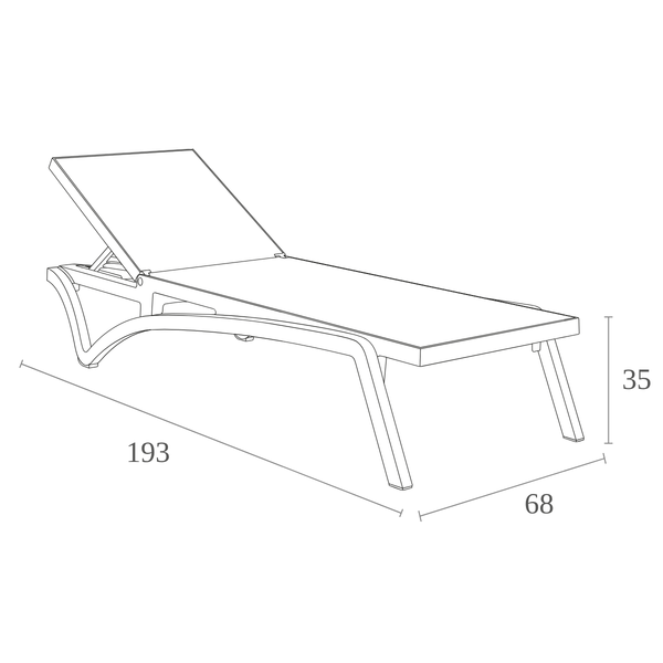 ST PACIFIC Fekete design Napágy