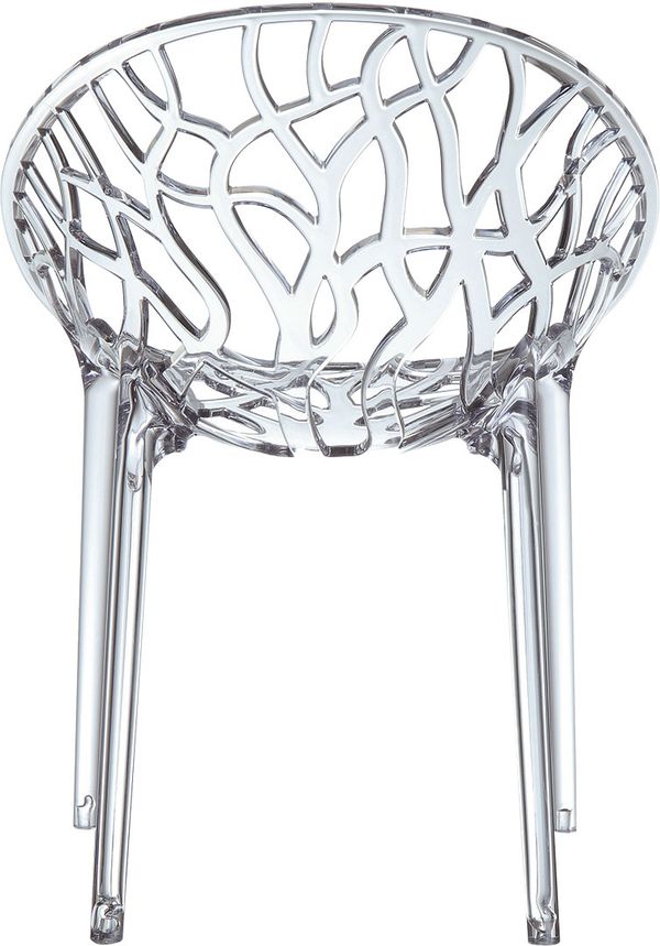 AT CRYSTAL ÁTLÁTSZÓ design Műanyag kültéri szék