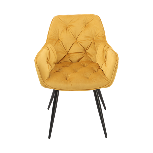 DL CHERRY   Sárga design Kárpitos beltéri szék