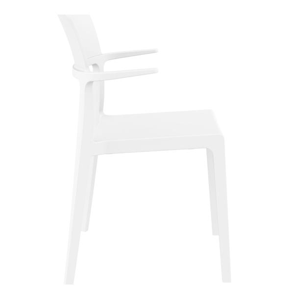 ST PLUS Fehér design Műanyag kültéri szék