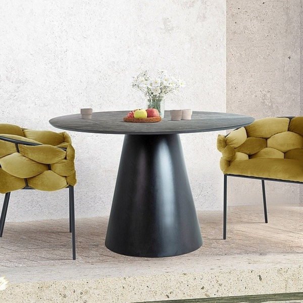 SI ANGELO 120 cm Szürke design Étkezőasztal