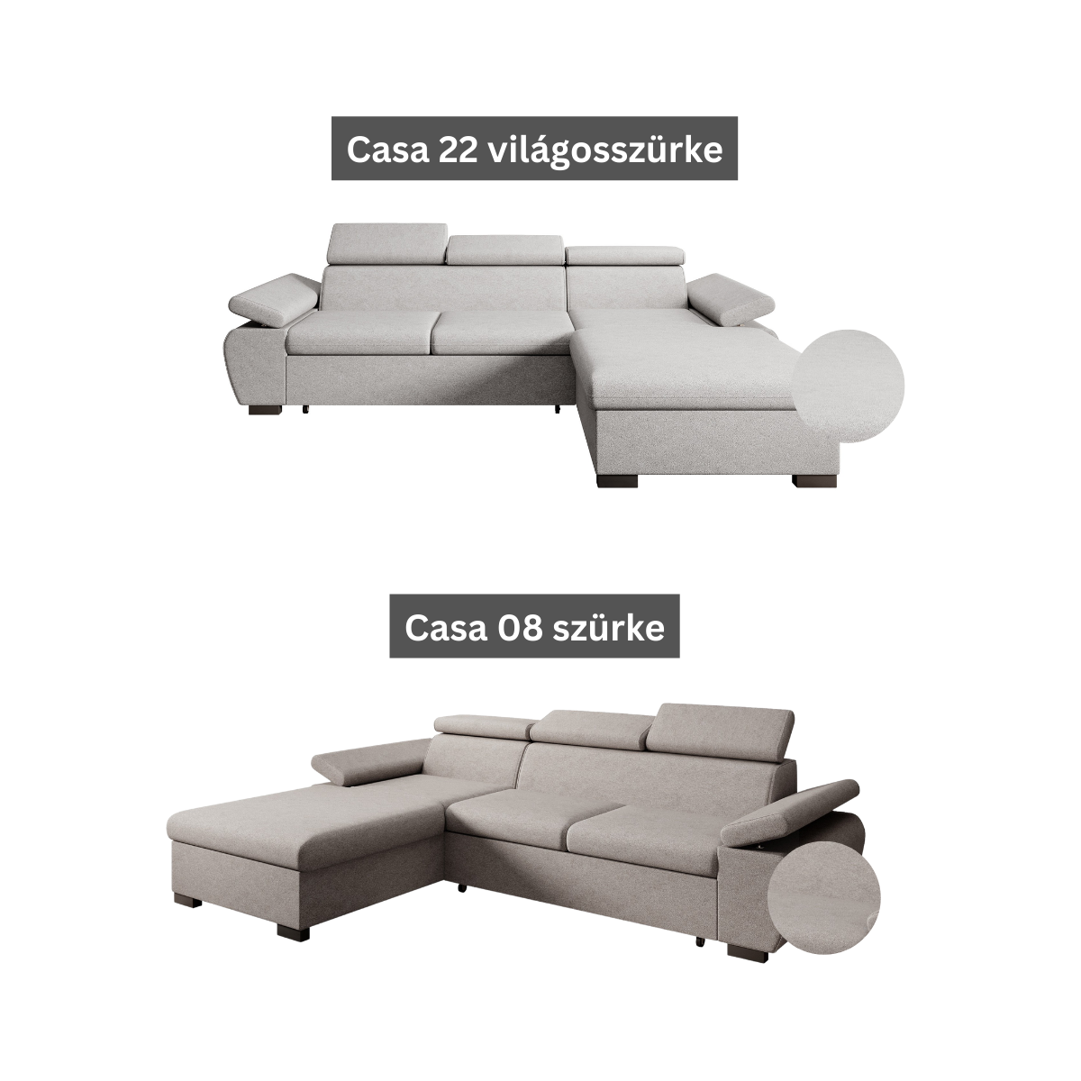 ET BAMBO Több színben modern Sarokgarnitúra