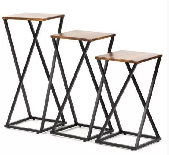 DL GILBERT Fekete skandináv Dohányzóasztal