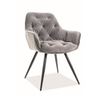SI CHERRY Grey elegant Upholstered indoor chair