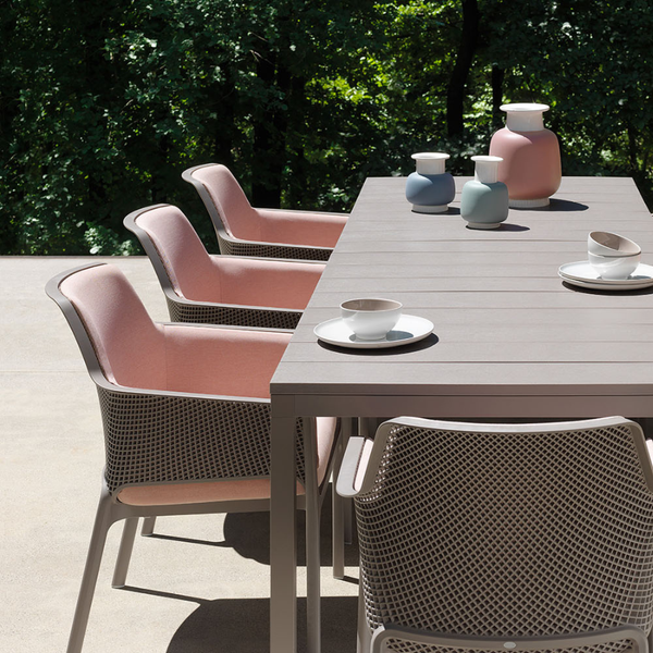 NARDI NET RELAX Taupe minimalista Műanyag kültéri szék