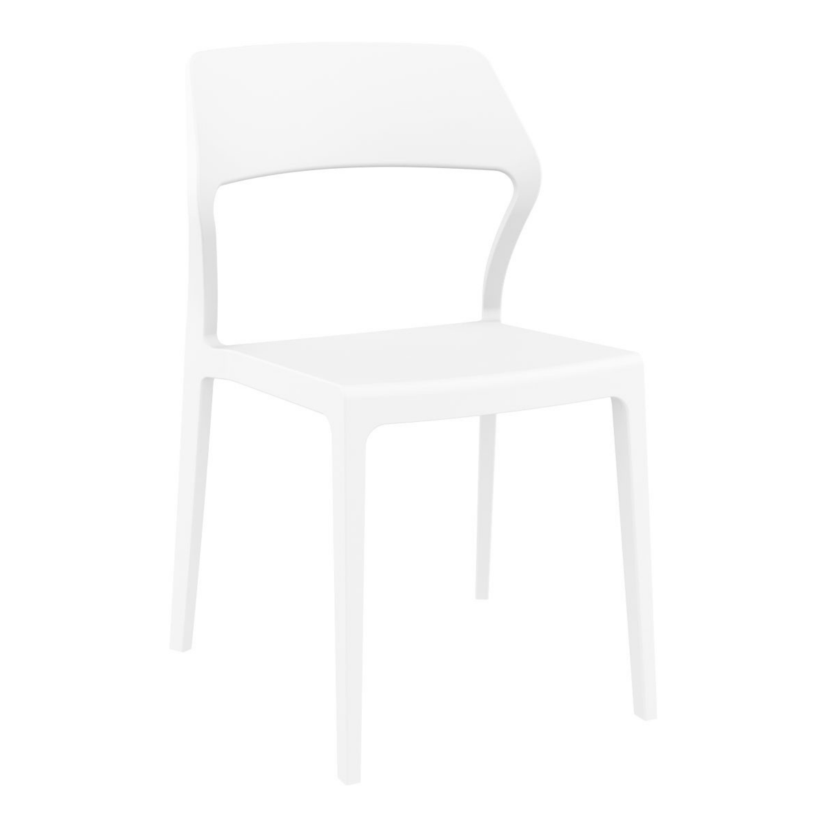ST SNOW Fehér design Műanyag kültéri szék
