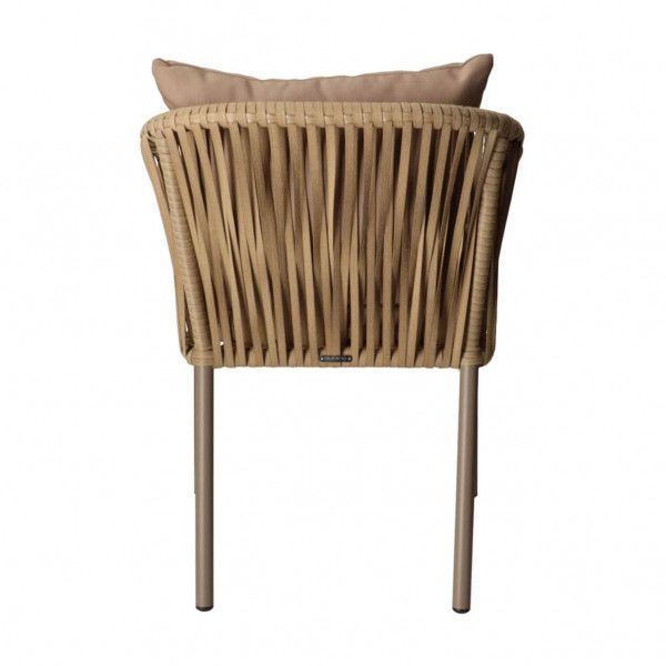 DL GOA Taupe elegáns Polirattan kültéri szék