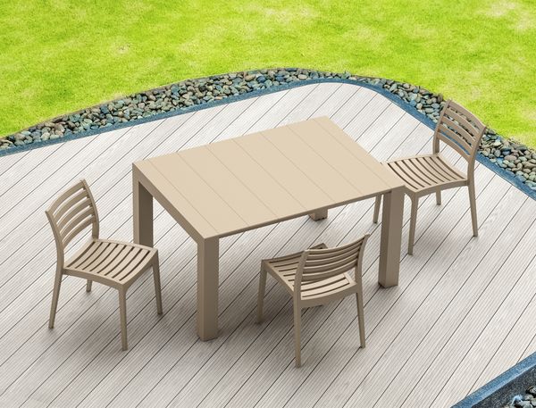 ST ARES Taupe design Műanyag kültéri szék