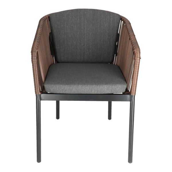 DL PANDA CHOCOLATE Barna elegáns Polirattan kültéri szék